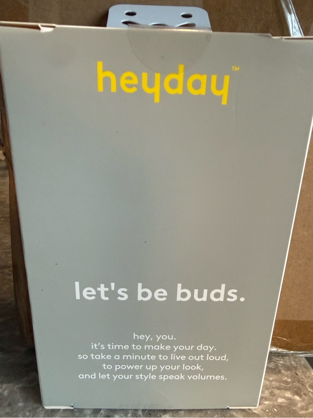 heyday White Flower Wired Earbuds with Inline Remote - Picture 3 of 3